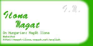 ilona magat business card