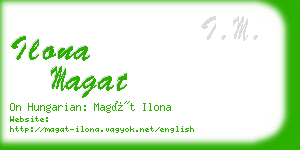 ilona magat business card